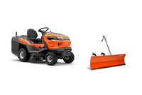 Traktor do koszenia trawy Husqvarna TC 215T + Pług śnieżny 