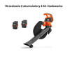 Husqvarna 120iBV Dmuchawa-Odkurzacz do liści-zestaw z akumulatorem 2x4Ah.