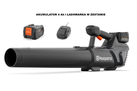 Dmuchawa akumulatorowa Husqvarna Aspire B8X-P4A Zestaw z akumulatorem 4 Ah